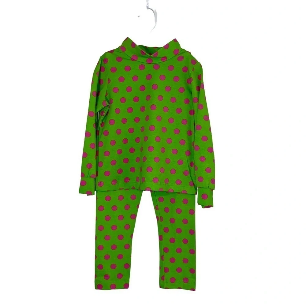 Girls Peaches n Cream Style 50-3101 Girls Sz 6 Outfit Green‎ Pink Reversible NEW